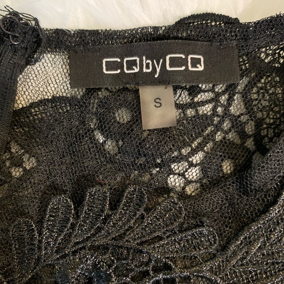 Cq by cq Black ALL Lace See-Through dress cocktail size small - Picture 10 of 15